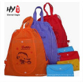 Funny printing non woven backpack with drawstring